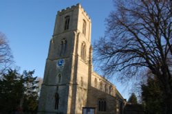 A picture taken at Sibsey Parish Church one sunny day, Lincolnshire.