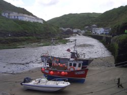 Looking back at Boscastle, Cornwall