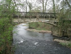 Iron Bridge, Brabyns Park, Marple, Greater Manchester.