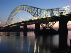 Widnes Runcorn bridge, Cheshire.