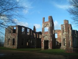 A picture of the remains of Houghton house, Ampthill, Bedfordshire
