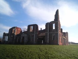 A picture of the remains of Houghton house, in Ampthill, Bedfordshire