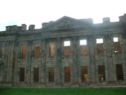 This is the back of Sutton Scarsdale Hall, Sutton Scarsdale, Derbyshire