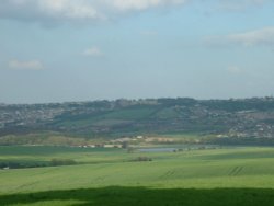 View from the back of Sutton Scarsdale Hall, Derbyshire