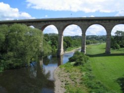 Newton Cap Viaduct over the river Wear, Bishop Auckland, County Durham