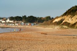 Looking towards Avon beach from Highcliffe beach, Highcliffe, Dorset