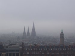 St Mary's from Edinburgh Castle, Edinburgh, Midlothian