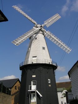 Built in 1814. Union Windmill is the finest working Smock windmill in England, Cranbrook, Kent