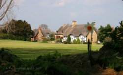 Looking across Elmley Castle cricket pitch. - Looking from Kersoe lane, Elmley Castle, Worcs.