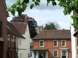 View of church in Hambledon, Hampshire