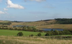 Upper and Lower Black Moss Reservoir, near Barley.