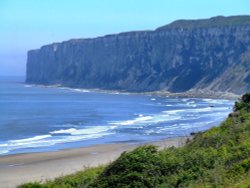 Beach and cliffs