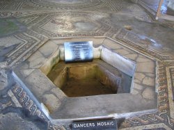 Pool (or piscina) at Bignor Roman Villa