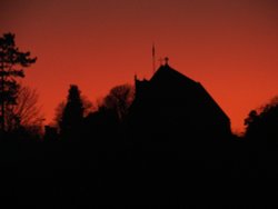 St Mary’s Priory Church, Tutbury at Sunset