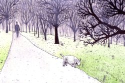 Public Path adjacent to Chaucer School