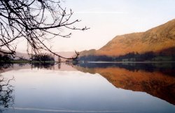 Ullswater, winter reflections near Glenridding.