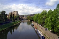 Looking down the river Avon.