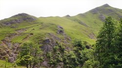 Thorpe Cloud on the right at Dovedale