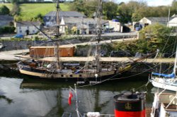 Looking down into the harbour.