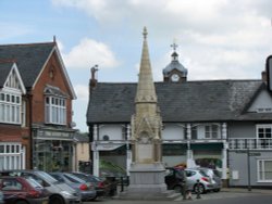 A personal memorial in the town centre