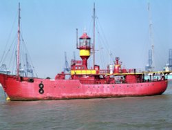 The old Radio Caroline Ship on the River Orwell