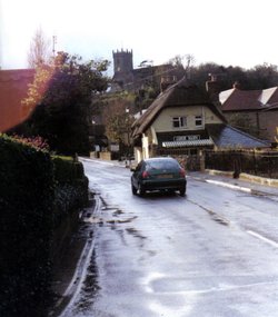 Down the road away from Sandown.