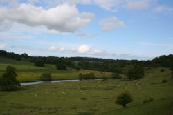The River Aln from Alnwick Castle