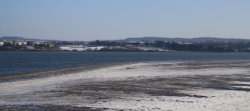 The frozen Exe Estuary