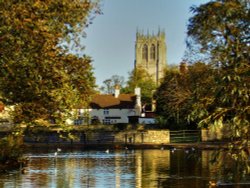 Tickhill pond and Church