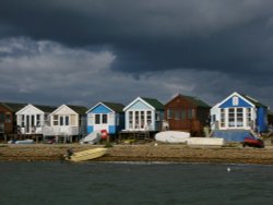 Beach huts at Mudeford