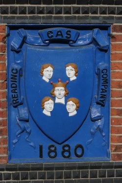 Plaque on Reading Gas Works Bridge