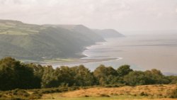 View over Exmoor's Coastline.