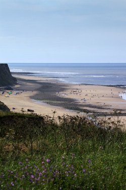 Cromer beach from the car park.