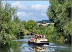Departing Tewkesbury.