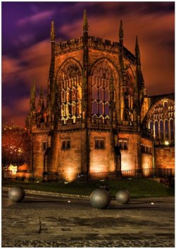 Coventry Cathedrals Haunting Fire