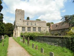 Saxon Priory Church of Holy Virgin in Deerhurst (founded at CA 800)
