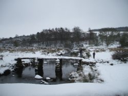 2nd Winter picture of Postbridge Clapper.