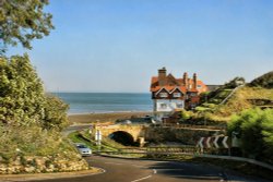 Sandsend, looking east towards the sea.