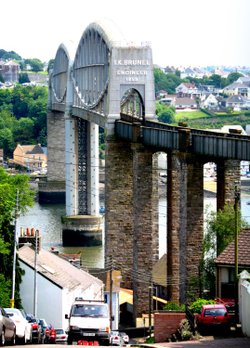 The Tamar Railway bridge Saltash, Cornwall