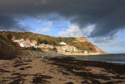 Storm clouds over Runswick