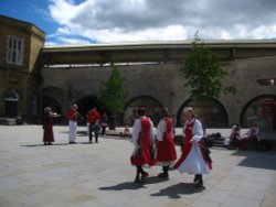 Musicians and Morris Dancers