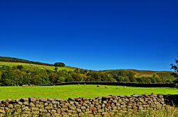 A view of the countryside round Ilkley west Yorkshire