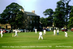 Cricket on the Village Green, Frampton-on-Severn, Gloucestershire 1996