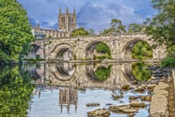 15th century Wye Bridge, Hereford