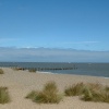 Lowestoft beach, Suffolk (just north of town, looking towards Gorleston and Great Yarmouth).