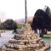 Restored medieval preaching cross, Aymestry, Herefordshire