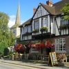 Pretty pub in the village of Eynsford, Kent