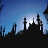 A silhouette of the Pavilion in Winter