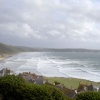A picture of Woolacombe Bay when the tide is fully in. Taken July 2004