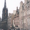 View of the 'Royal Mile' that runs from Edinburgh Castle to the Palace of Holyroodhouse.